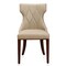 Manhattan Comfort Reine Faux Leather Dining Chair (Set of Two) in Cream and Walnut DC007-CR - alternate 3